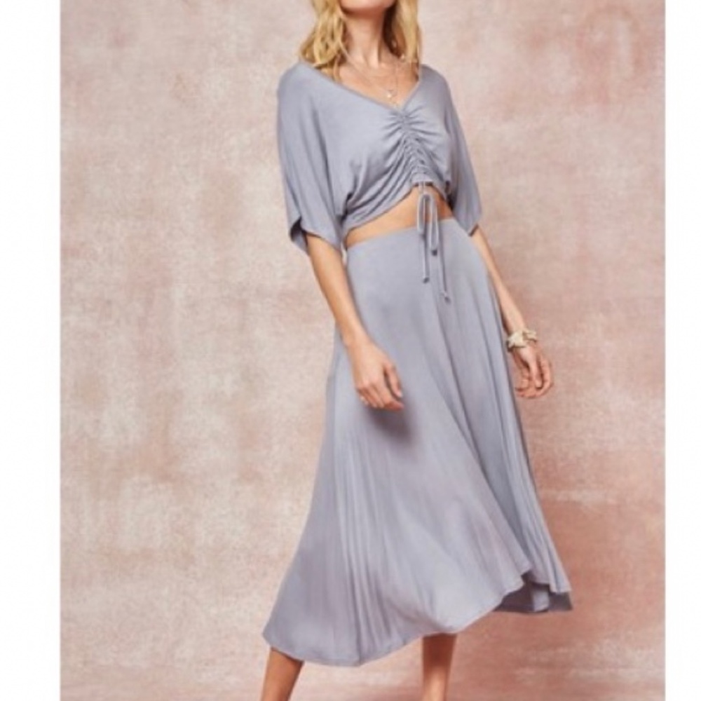 Promesa 2 piece crop top &skirts set